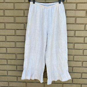 Flax Linen Bedskirt Bloomers Pants Size Medium